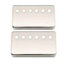 Musiclily Pro Nickel 50mm & 52mm Nickel Silver Guitar Humbucker Pickup Cover Set