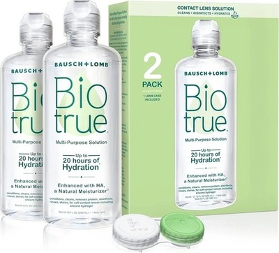Twin Pack Bio True Multi-Purpose Solution 10oz Ea (2 Pack) 20hrs Hydrate BB6/28