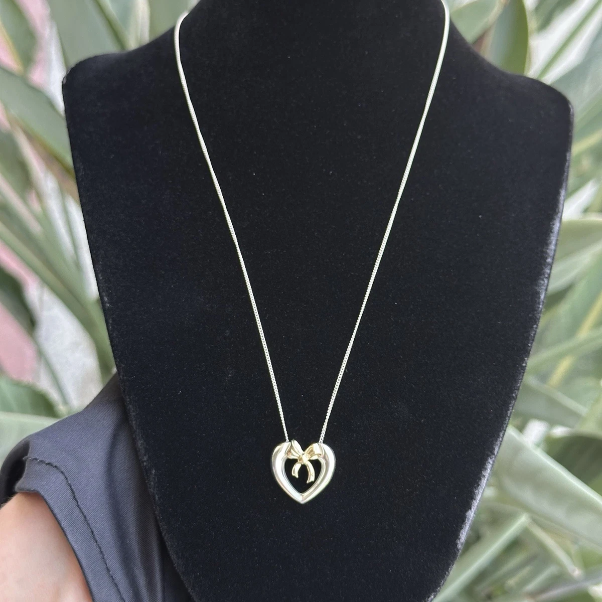 tiffany bow necklace products for sale | eBay
