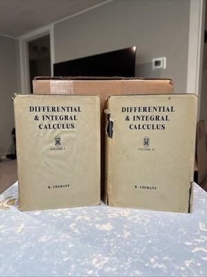 Differential and Integral Calculus Volume 1 & 2  R. Courant Set DJ 1961