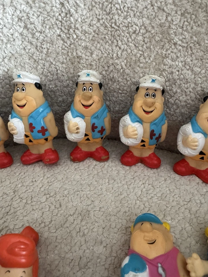 Винтажный 90-х McDonald's Flinstones фрукты галечные фигурки лот из 15 - Изображение 4 из 4