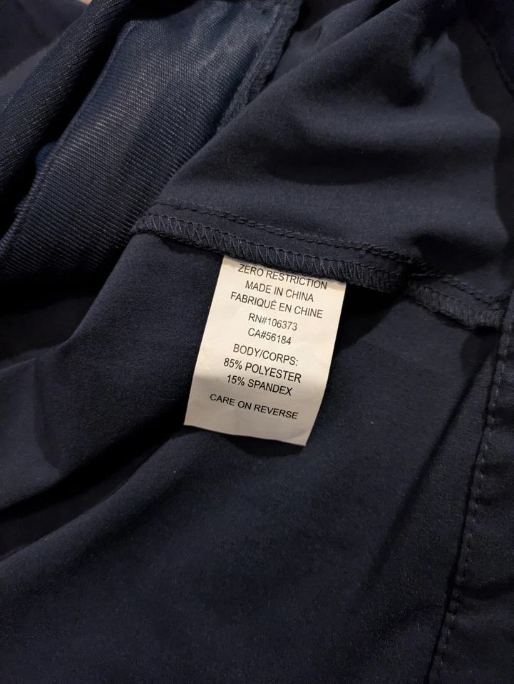 Zero Restriction Z700 Tour Series Vest Full Zip Blue Golf Vest W1009 Men's Med - Image 4 of 4