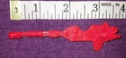 Vtg TMNT Midshipman Mike PUDDLE PADDLE Mutant Military red accessory weapon part