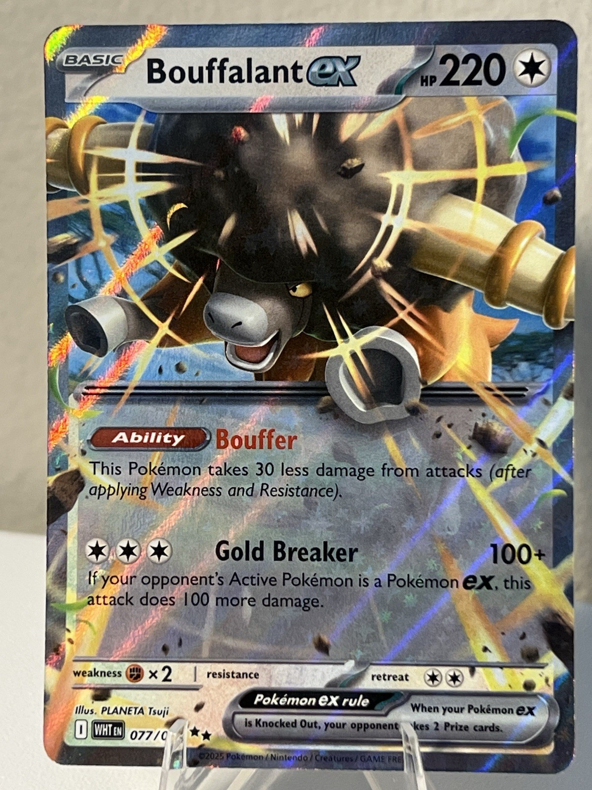Bouffalant ex 77/86 White Flare Pokémon TCG Double Rare