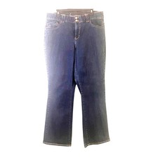 Lane Bryant 18 Average Plus Size Genius Fit Dark Wash Womens Jeans Minimalist Cl