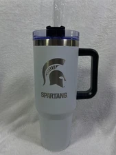 New The Memory Company Michigan State Spartans 40 oz Tumbler Ex Cond Never Used