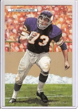 2001 Ron Yary Goal Line Art Postcard Unsigned