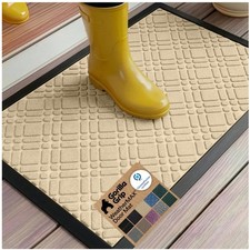 All-Season Waterproof Doormat 35x23 Natural Rubber
