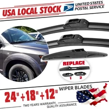 Front Windshield Replacement 24"/ 18"/ 12" Wiper Blades Front Left Right Rear