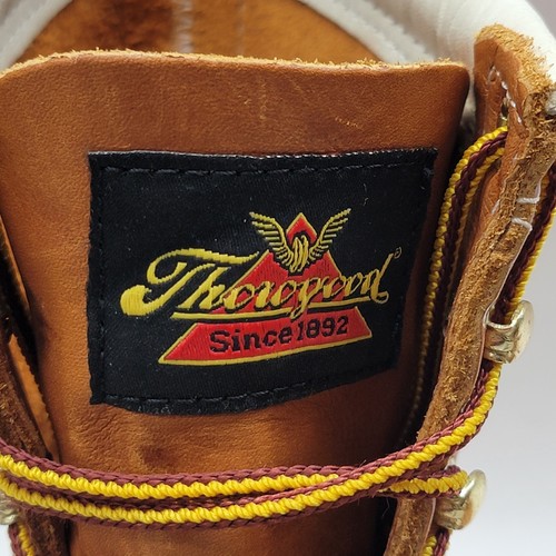 Thorogood American Heritage 8" Wedge Work Boots Mens 8.5 D Tobacco Soft Moc Toe - Picture 11 of 13