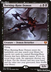 Burning-Rune Demon - Kaldheim (KHM #81) Mythic