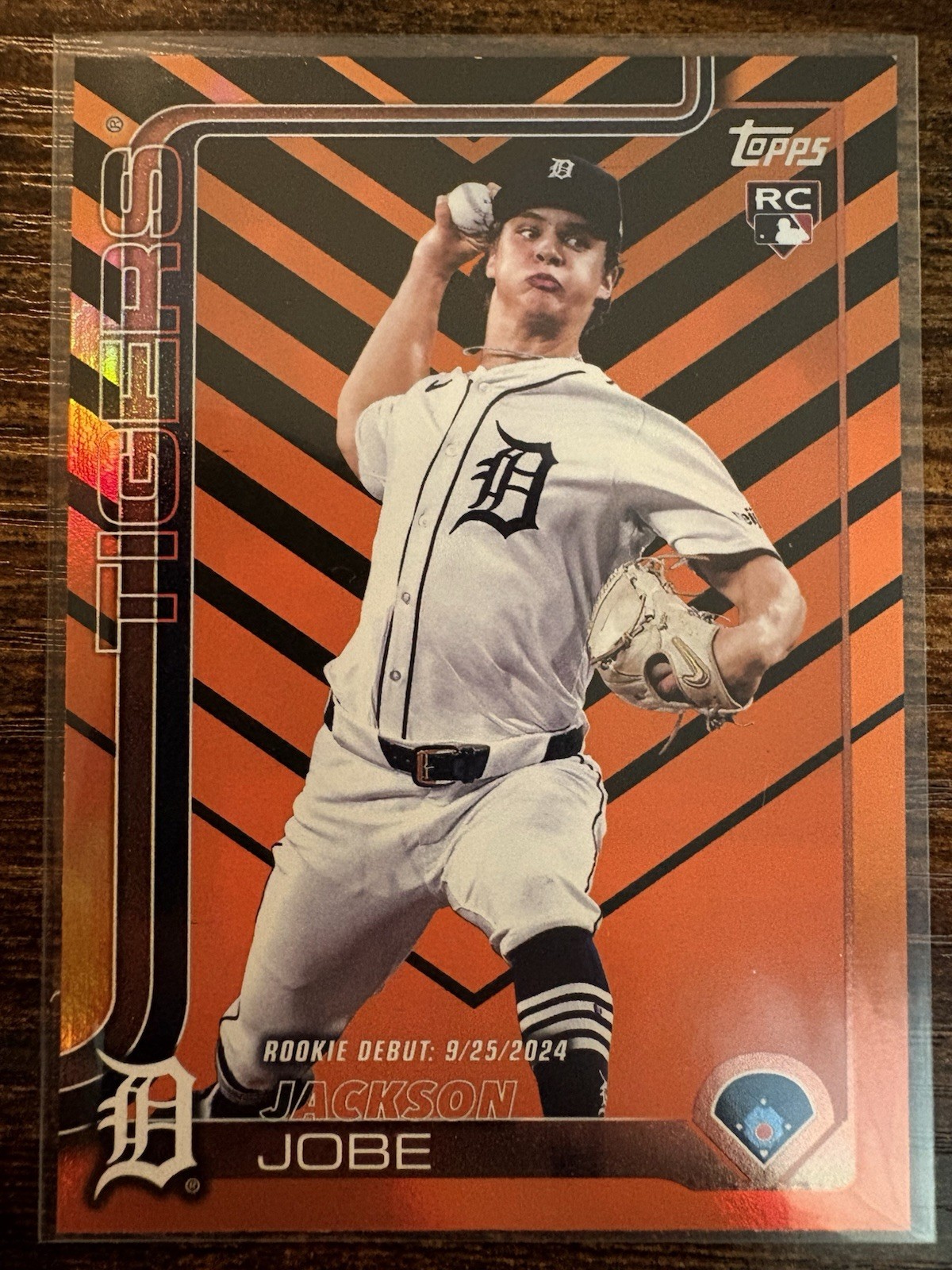 2025 Topps Update Holiday Holo Foil#US193 Jackson Jobe (RC) Detroit Tigers