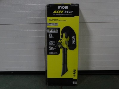 RYOBI 40V HP Brushless 100 MPH 600 CFM Cordless Leaf Blower/Mulcher/Vacuum