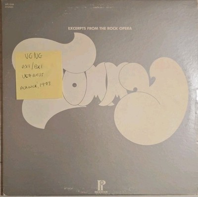 Various Tommy Excerpts From The Rock Opera Vinyl Record VG/VG SPC3339 1973