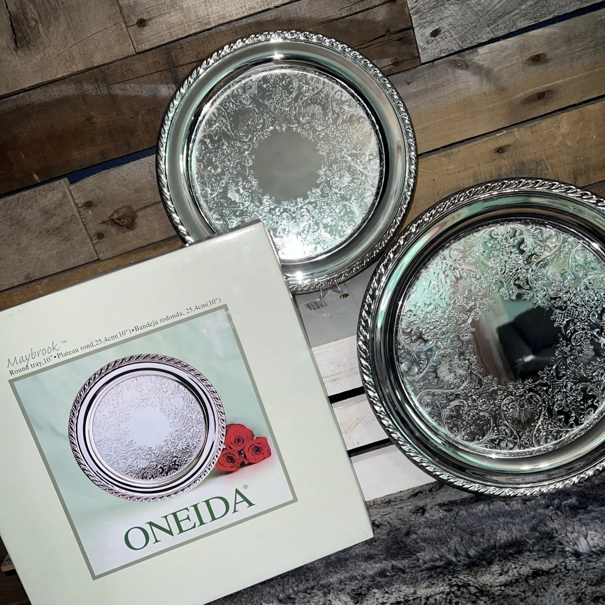 25+ ONEIDA Tray Silver Plated Collectibles for sale | Updated Oct 2026