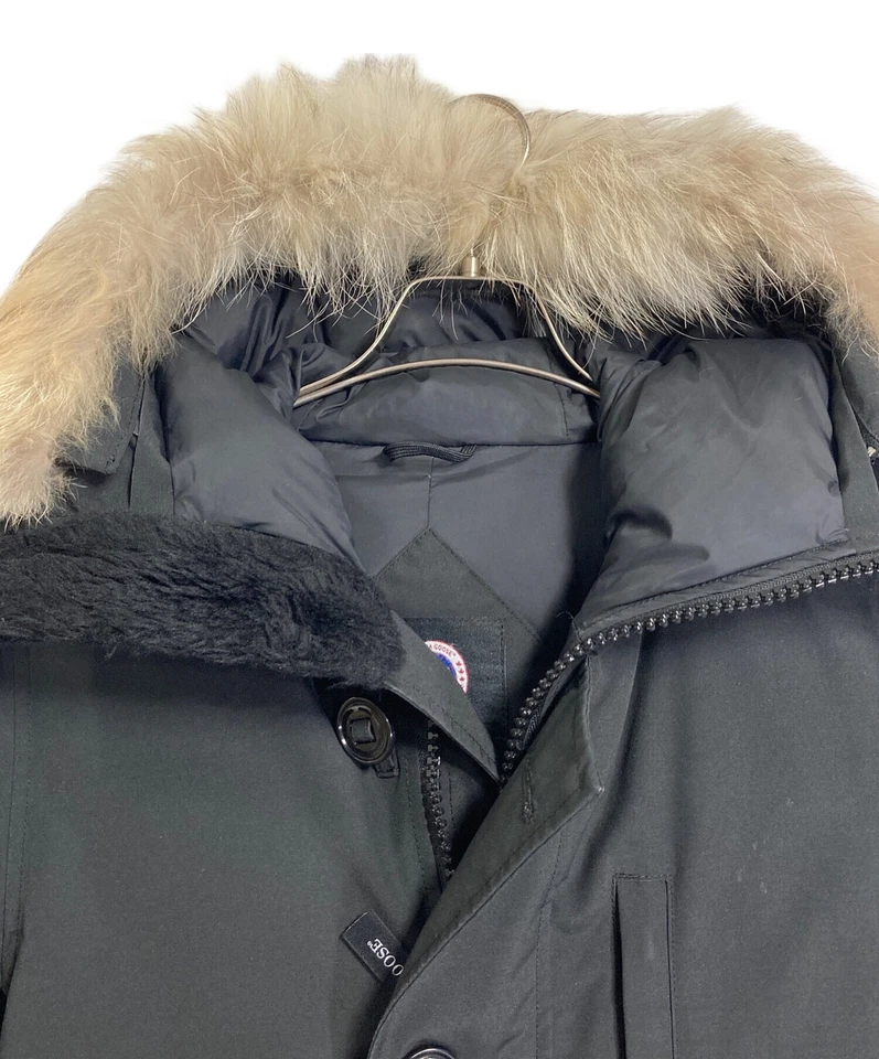 CANADA GOOSE Jasper Coyote Fur Down Jacket Size: XS Black Men 3438JM - Image 2 of 4