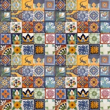 100 MEXICAN TILES 2x2 CERAMIC POTTERY TALAVERA MEXICO WALL FLOOR DECOR #001