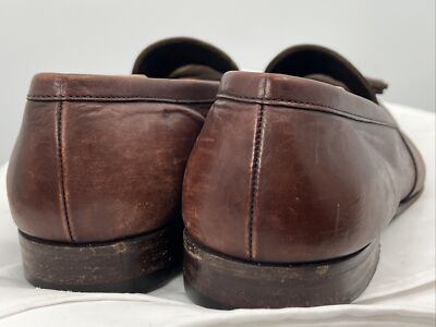 Prada Milano Brown Leather Designer Tassel Loafers Dress Shoes Men’s 11M US/44.5 Prada Leather Tassel Loafer Brown, $695 | Neiman Marcus  main image 3