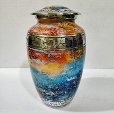Deep Coloured Urn for Adult Human Ashes Urns in Velvet Bag Urns 10" Keepsake us