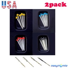Dental Glass Fiber Post Root canal Pins Quartz Screw Piles & 4 Drills 65% Fider