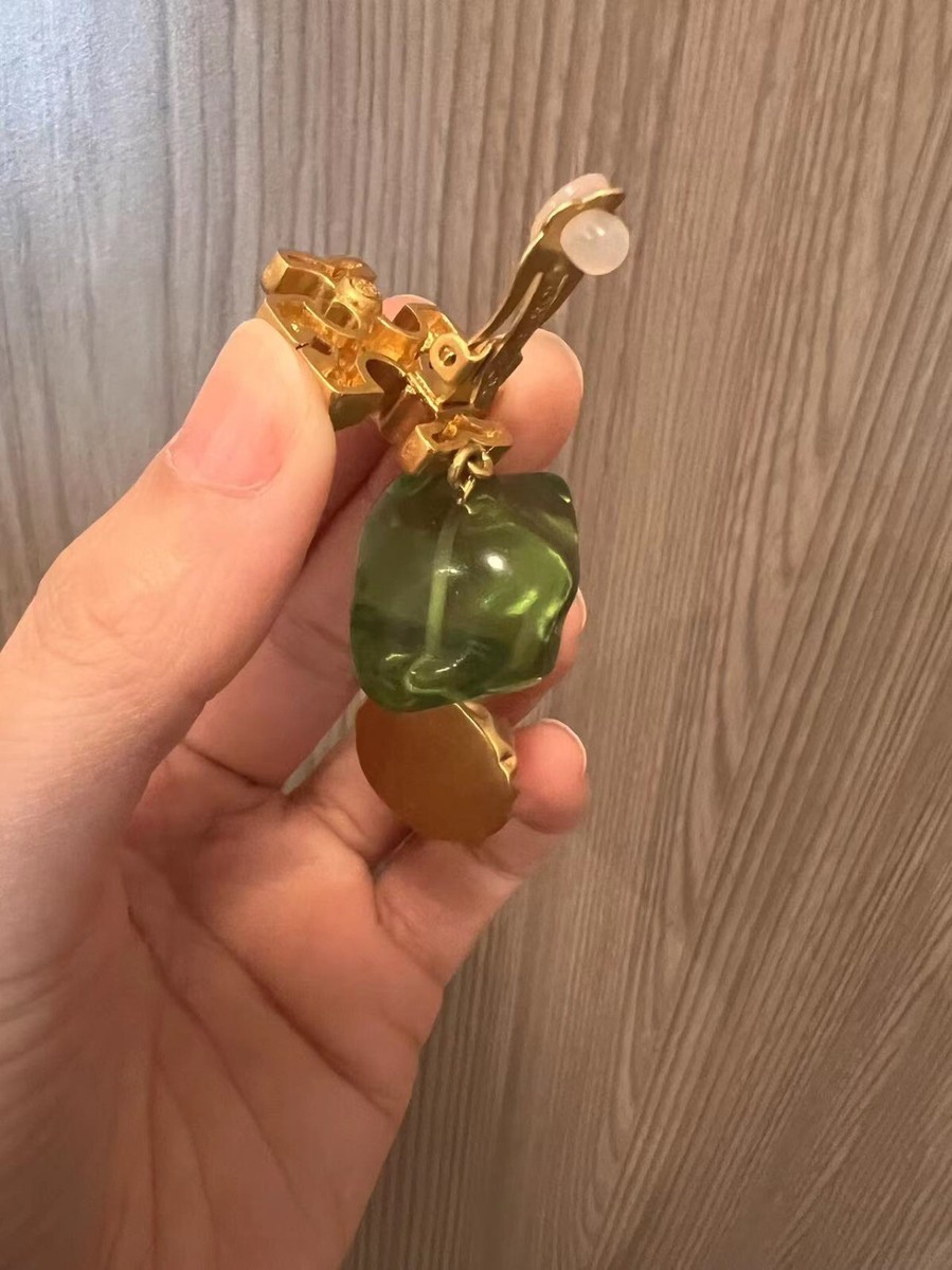 トリーバーチ ピアス ROXANNE DROP EARRING Brass & Clear Small Roxanne Drop Earring: Women's Designer Earrings | Tory