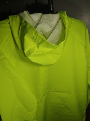 Chaqueta de lluvia Caterpillar Essential para hombre de alta visibilidad amarilla talla grande nueva con etiquetas envío gratuito - Imagen 4 de 8