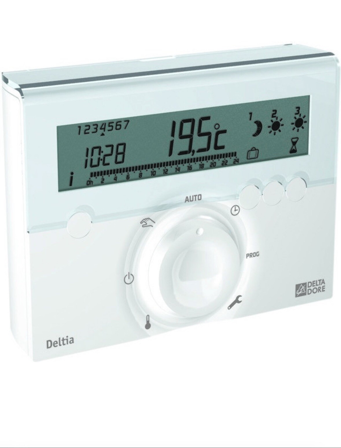 Thermostat programmable filaire DELTA DORE Deltia 8.00 pour stopper le gaspillage chauffage