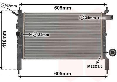 VAN Wezel KüHler, MotorküHlung 37002023 Opel-image
