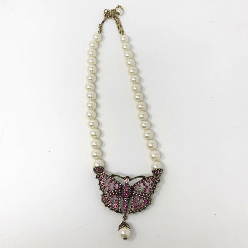 Heidi Daus Pink Butterfly Necklace | eBay