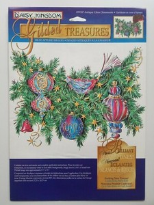 Vintage Daisy Kingdom Gilded Treasures Iron On Transfer Antique Glass Ornaments