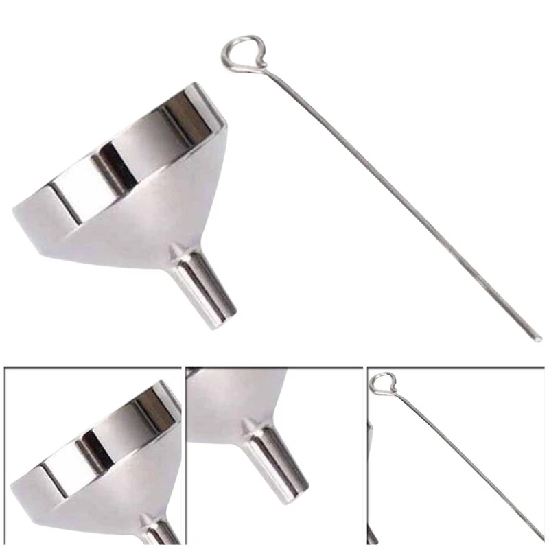 Small Stainless Steel Funnel Kit For Filling Cremation Jewelry
