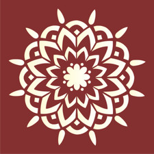 Easy Starburst Mandala STENCIL Reusable DIY Mylar Boho Designs Furniture Signs