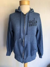 UCLA BRUINS Official Unisex Vintage 80s Full Zip Sweatshirt Hoodie Size Small