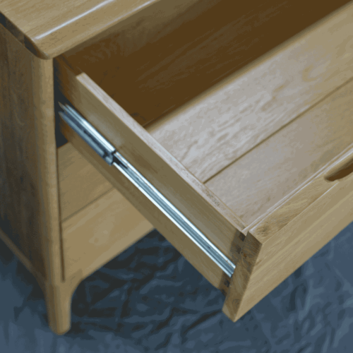 NEW Large Retro Solid American Oak Bedside Tables (Including Delivery) - Picture 5 of 6