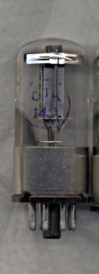 Rare! Lot of One Tube 6N8S/1578=6SN7 MELZ 1976 Holed Anodes Metal