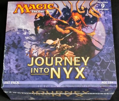 JOURNEY INTO NYX Magic the Gathering  Sealed Fat Pack bundle box 9 booster packs