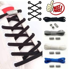 Pairs No Tie Lock Elastic Lock Shoelaces Sneakers Sports Unisex Adult Shoe laces
