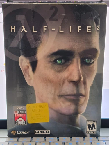 Half-Life 2 (The G-Man Cover) (PC CD-ROM 2004) - CIB / 5 DISCS / REFERENCE CARD