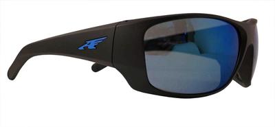 ARNETTE HEIST 2 SUNGLASSES AN4215-05 MATTE BLACK FRAME BLUE MIRROR