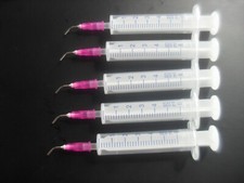5 x Spritze  5 ml mit stumpfe Nadeln 18 G Dosierspitze Dosierhilfe Feindosierung