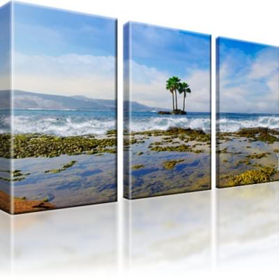 Las Palmas Atlantik Gran Canaria Küste Insel Ozean Bilder Kunstdruck