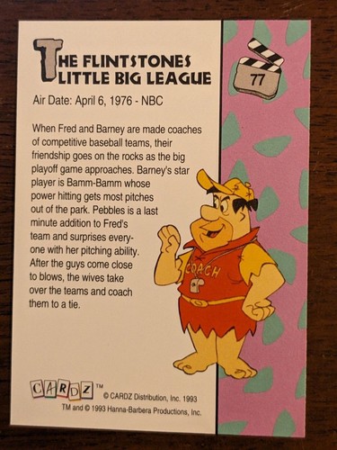 The Flintstones Hanna Barbera Trading Cards 1993 Cardz #s 01-100 NMT-MNT - Picture 122 of 188