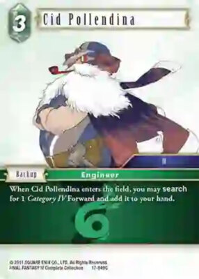Near Mint FFTCG Cid Pollendina - 17-049C Rebellion's Call Final Fantasy TCG