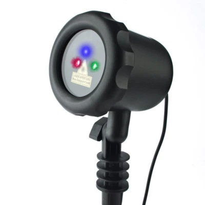 LedMall Red and Green Laser and Blue LED Remote Control Laser Christmas Lights