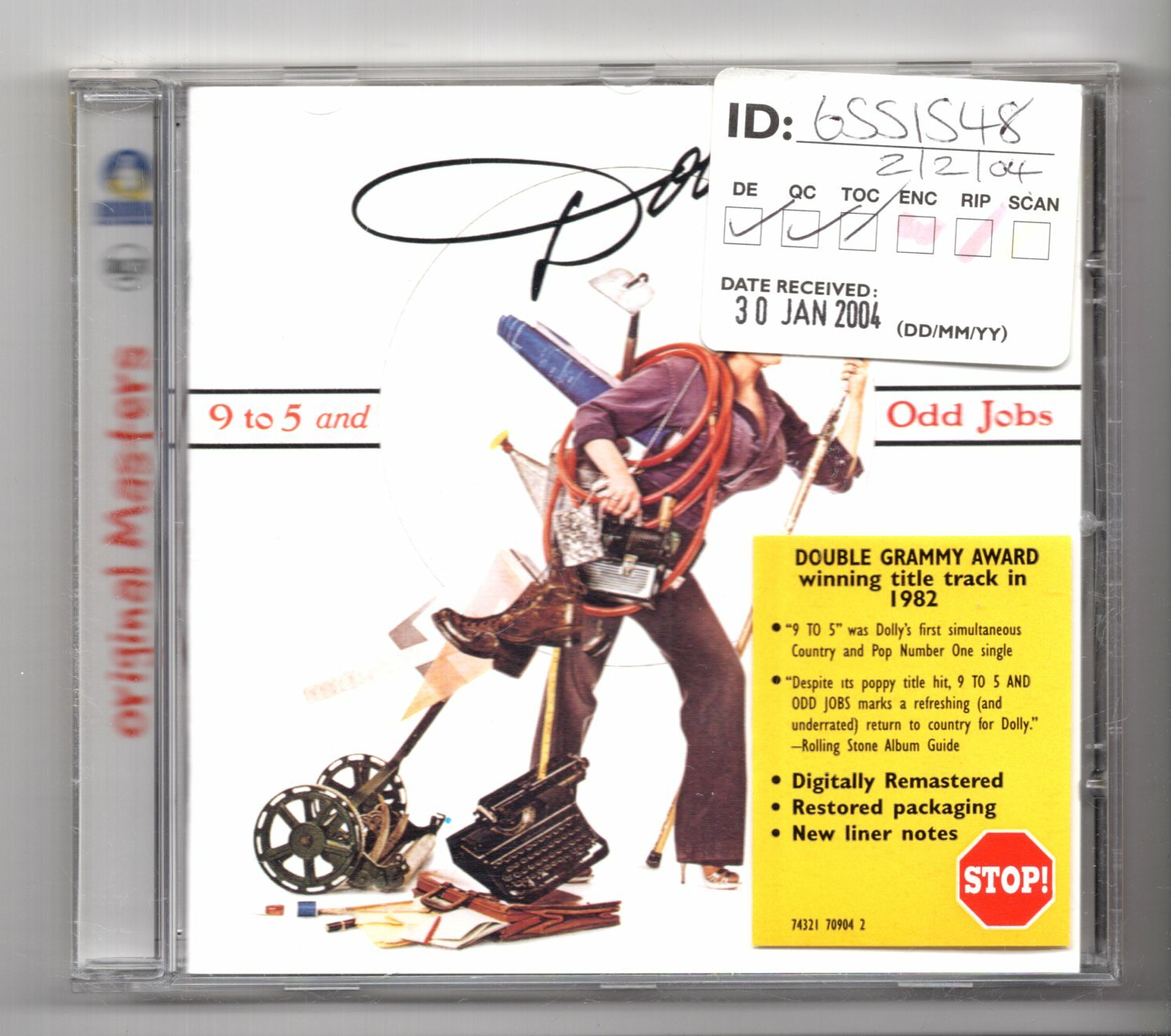 (KE401) Dolly Parton, 9 To 5 & Odd Jobs - 1999 CD