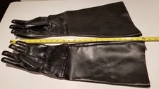 24" Rubber Sandblasting Abrasive, Protective new gloves