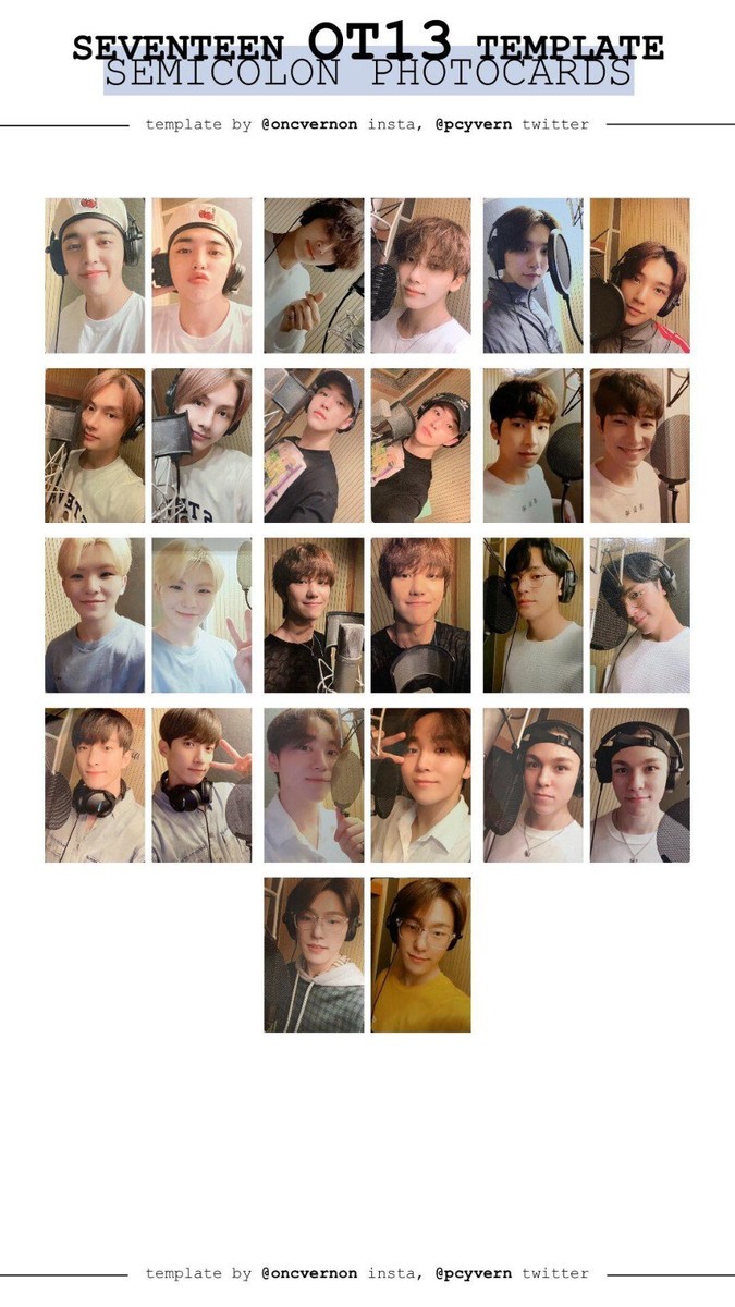 SEVENTEEN 17 Special album Semicolon OFFICIAL PHOTOCARD | eBay