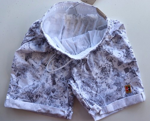 NIKE COURT HERITAGE TENNIS FLORAL PRINT DRI FIT SHORTS WHITE DA4374-100 MEN XS - Imagen 4 de 12