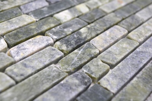 Handmuster Naturstein Mosaikfliesen Marmor grün matt Wand Boden Küche Bad Dusche - 第 4/5 張圖片