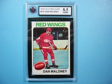 1975/76 O-PEE-CHEE NHL HOCKEY CARD #177 DAN MALONEY KSA 8.5 NM/MINT+ 75/76 OPC